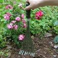 thumbnail image 3 of Ergonomic Grip Non-Slip Handle Hand Shrub Rake Gardening Hand Tools Rake, 3 of 5