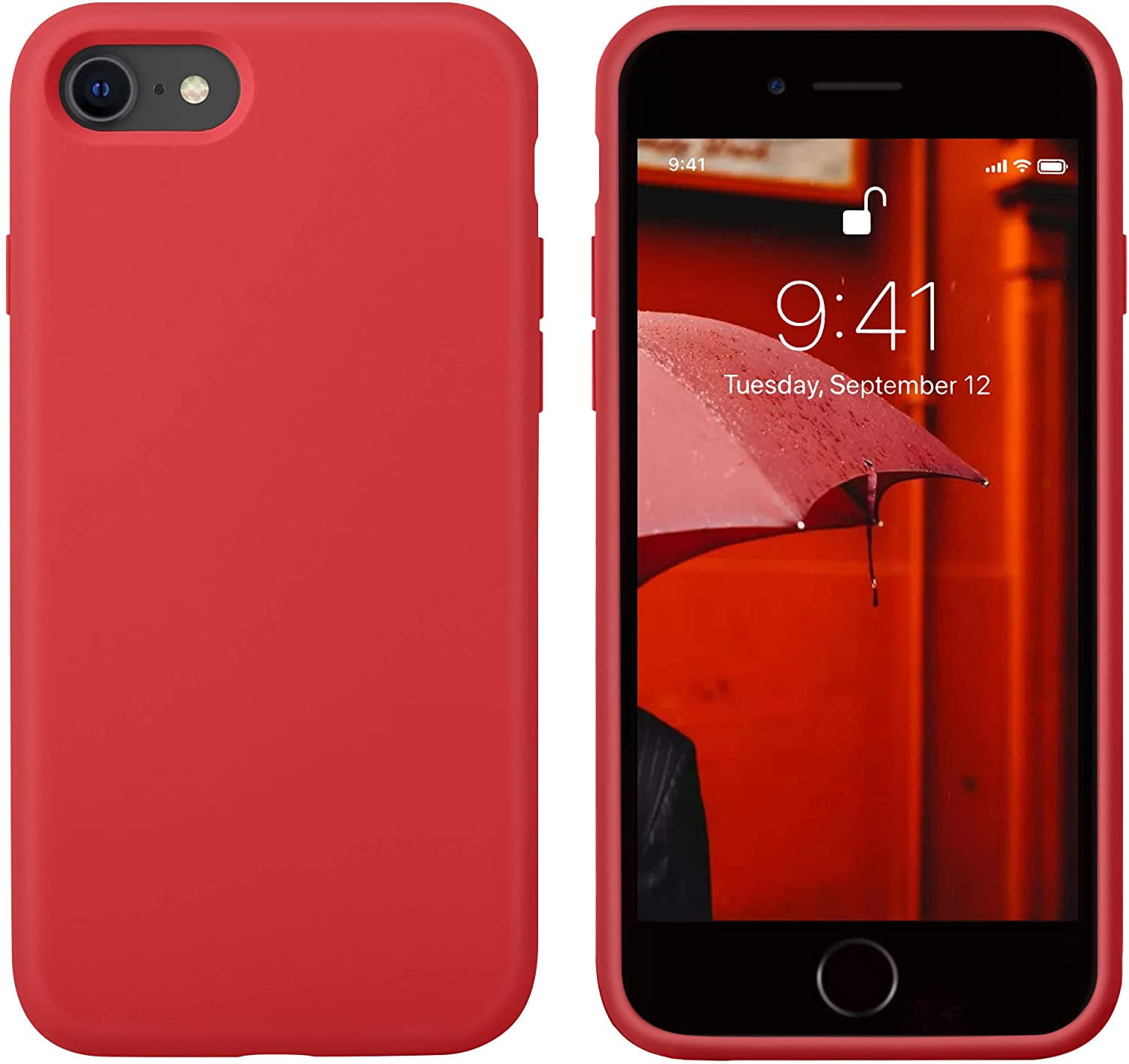 NoCaze Full Body Protection Silicone Back Cover for iPhone SE 8 7