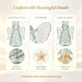 thumbnail image 4 of Divine Recycled Angel Keepsake, Eco Friendly Glass Figurine, Emotional Support Decor, Upcycled Mason Jar Glass with Heartfelt Encouragement Card, Uplifting Gift for Table Decor, Clear, 4 of 8