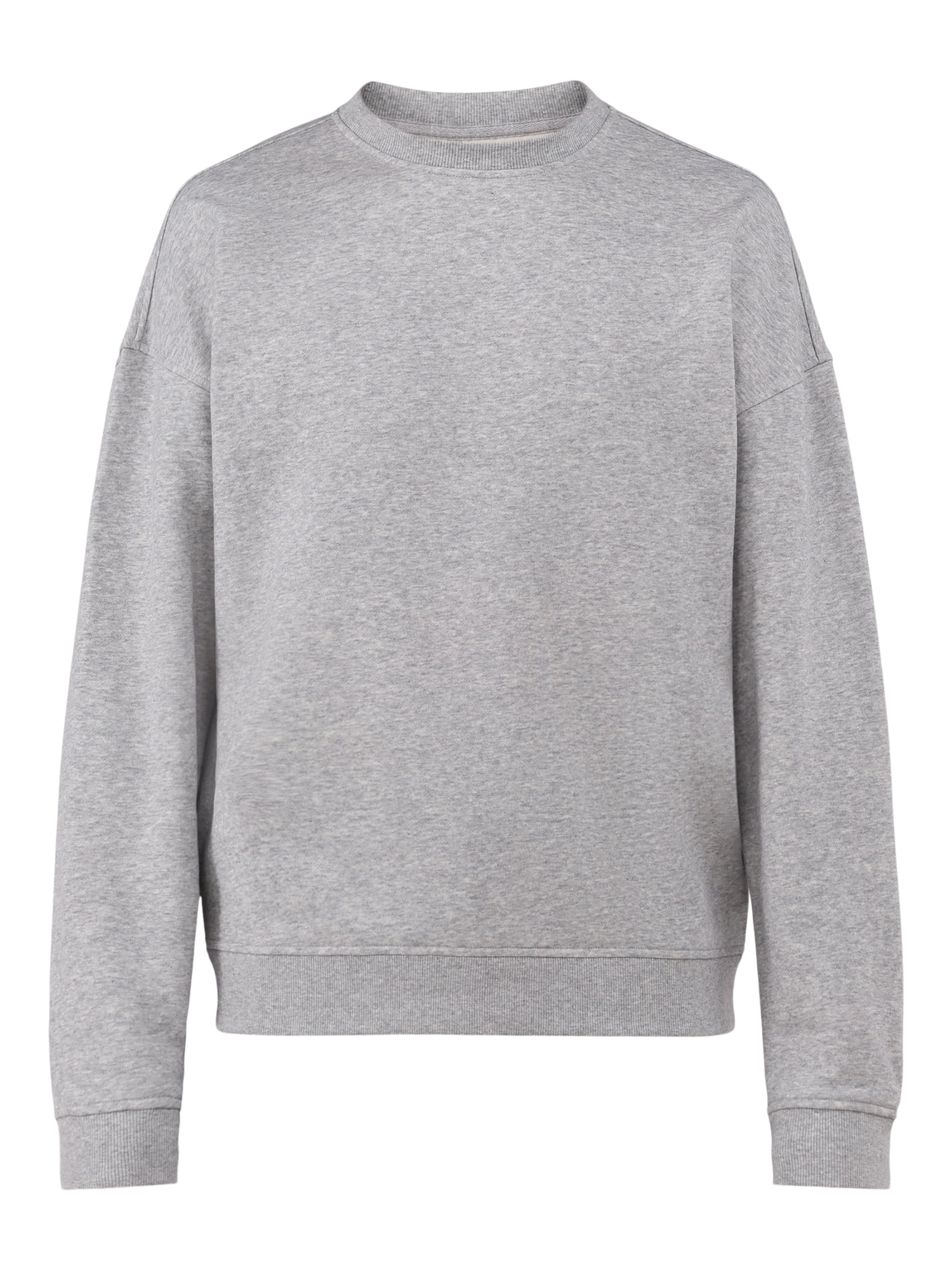 No Boundaries All Gender Fleece Crewneck Sweatshirt with Long Sleeves, Men's and Big Men’s
