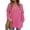 Hot Pink, variant on Fantaslook V Neck Sweatshirts for Women Casual Long Sleeve Tops Oversized Sweatshirt With Pockets