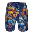 thumbnail image 3 of Pofeuu Colorful Fall Leaves Prin Men's Swim Trunks Quick Dry Bathing Suit Swimming Board Shorts Mesh Lining Beach Swimwear-X-Large, 3 of 6