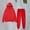Red, variant on Pyhlmscde Women's Leisure Winter Fleece Plush Suits, 2 Piece Sets for Women, Women Fall Clothes, Loungewear Sets Woman