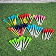 thumbnail image 3 of FLAMEEN 50PCS 83mm Colourful Soft Silicone Durable Plastic Double Layer Environmental Protection Non-Toxic Golf Tee,Soft Golf Tee,Silicone Golf Tee, 3 of 8