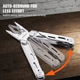 thumbnail image 4 of VEVOR 16-In-1 Multitool Pliers, Multi Tool Pliers, Cutters, Knife, Scissors, Ruler, Screwdrivers, Wood Saw, Can Bottle Opener, with Safety Locking and Sheath, for Survival, Camping, Hunting and Hiking, 4 of 9