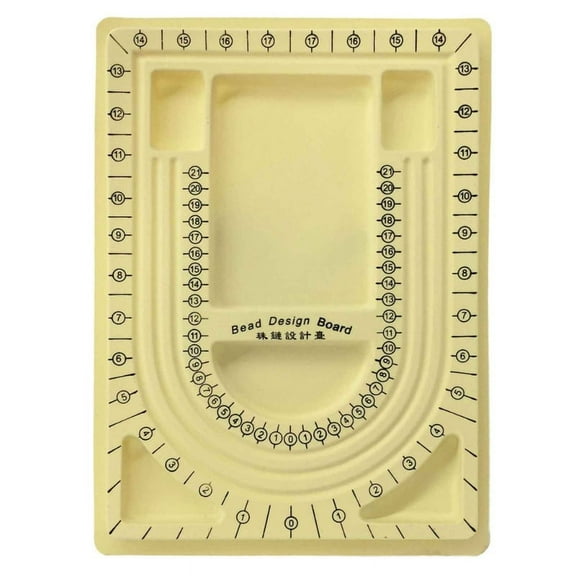 Milue Bead Board Jewelry Making Tray Size Measuring Plate Craft Tool Accessories