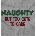 thumbnail image 2 of Christmas Naughty Too Cute To Care Romper Boys or Girls Infant Baby Brisco Brands 24M, 2 of 6