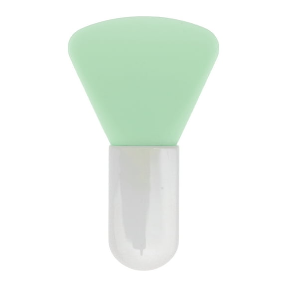 Unique Bargains 1 Pc Lightweight Large Fan-shaped Head Facial Mask Brush Green