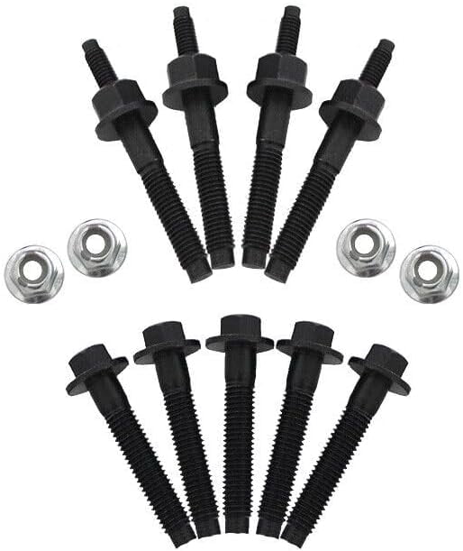 Exhaust Manifold Gasket Repair Set with Bolts Studs and Nuts for 2009-2018 Chrysler 300 Jeep Grand Cherokee for 2009-2018 Dodge Challenger Charger Durango Ram 1500 2500 3500 5.7L