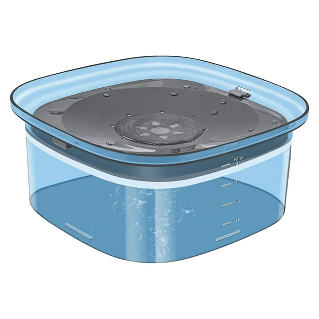 Cuenco Flotante Para Perros De 4 L Para Transportar En Vehículos, Cuenco De Agua Para Mascotas, Cuenco Para Perros Y Gatos, Color Azul