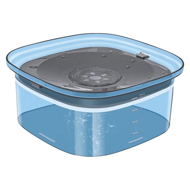Cuenco Flotante Para Perros De 4 L Para Transportar En Vehículos, Cuenco De Agua Para Mascotas, Cuenco Para Perros Y Gatos, Color Azul
