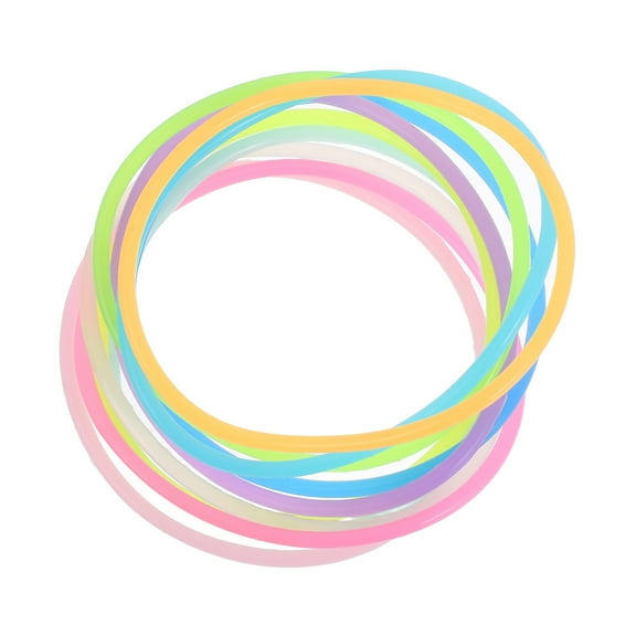 STRANDCHIC 10pcs Event Wristbands Silicone Assorted Color Glow in The Dark for Parties