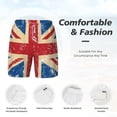 thumbnail image 4 of Swim Trunks Board Shorts Beach Swimwear Bathing Suit with Liner Union Jack Uk Flag Retro, 4 of 7
