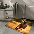 thumbnail image 5 of Diatomite Bath Mat Fast Drying, Non-Slip Stone Bathroom Rug, Easy Clean Absorbent Kitchen Laundry Sink Mat, Horse Print Floor Mat, 5 of 5
