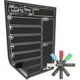 thumbnail image 4 of CHALKY CROWN Magnetic Dry Erase Menu Board for Fridge Includes 4 Liquid Chalk Markers - Weekly Meal Planner Blackboard, Grocery List & Notepad for Kitchen Refrigerator - Chalkboard Magnet 15.6" x11.6, 4 of 7