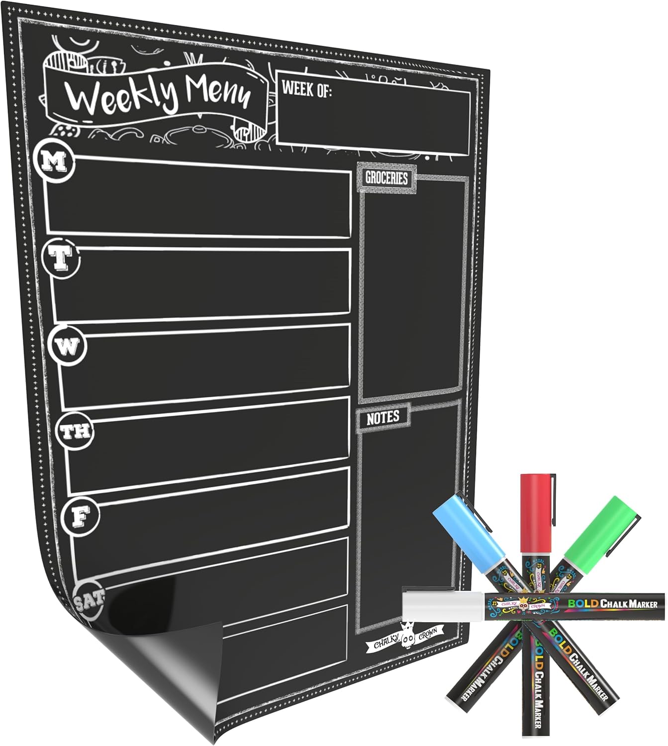 Chalky Crown 15.6x11.6 Magnetic Menu Board photo 4