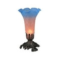 thumbnail image 4 of Meyda Tiffany Lavender Pond Lily Accent Lamp, 4 of 5
