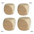 thumbnail image 6 of BAELLERT 5/6/7/8CM Wooden Dice Rounded Corner Six-Sided Giant Dice DIY Hand Painted Gaming Dice Heavy Duty Block Cube Game Night Props, 6 of 7