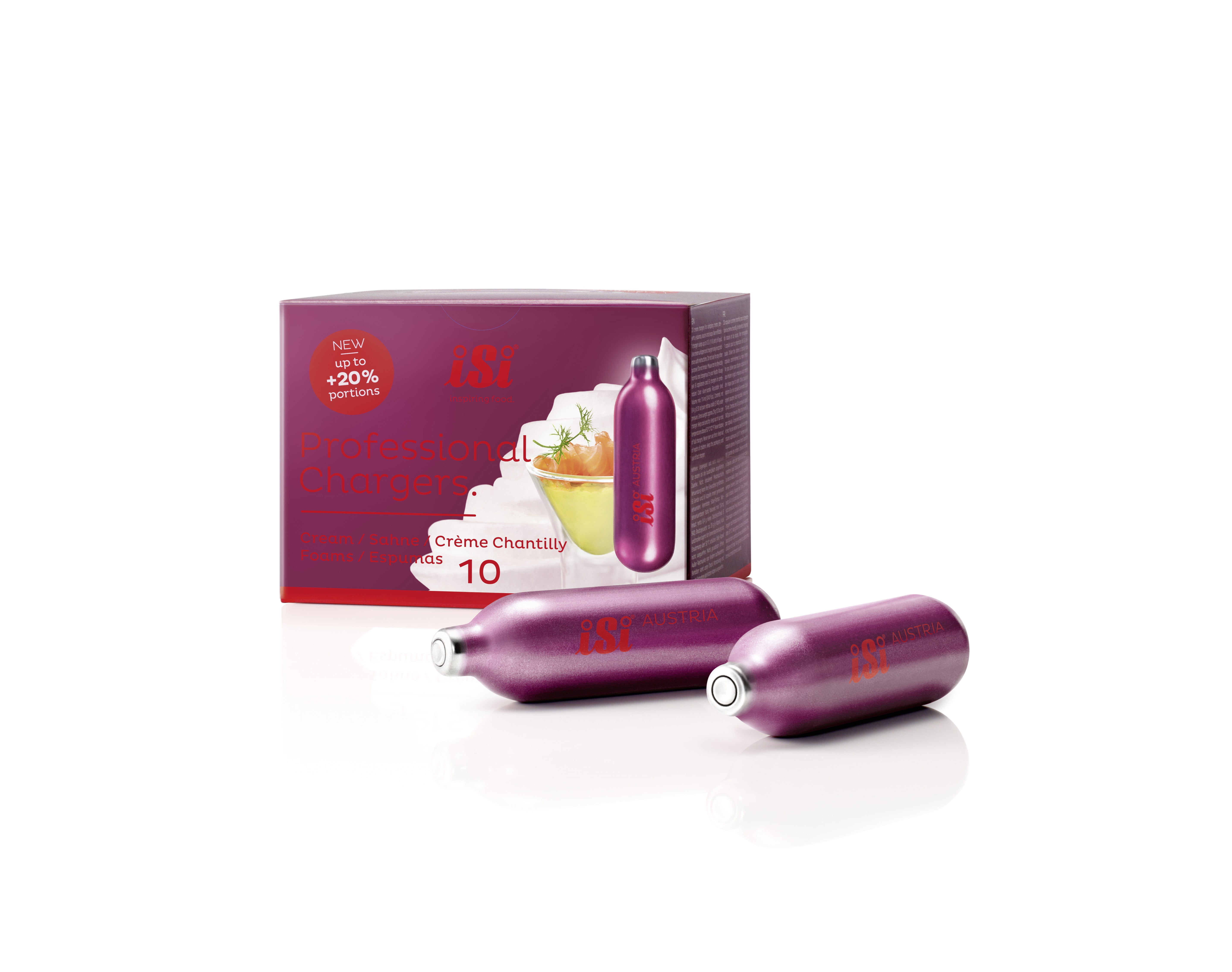 iSi 70299 Whipped Creamer Professional Chargers 10 pack