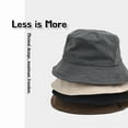 thumbnail image 6 of 2 Pack 100% Cotton Bucket Hat Foldable Summer Travel Fish Sun Hat for Men and Women Outdoor Activities All Seasons Size Small/Medium, Black, Charcoal, 6 of 6