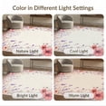 thumbnail image 7 of ODIKA 8'x10' Washable Area Rug Non-Slip Chair-Friendly Mat Pink Boho Vintage Trailing Wildflower Scroll Border Distressed for Dining Room, Large Office, Lounge, 7 of 7