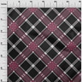 thumbnail image 2 of oneOone Viscose Jersey Fabric Tartan Check Print Fabric BTY 60 Inch Wide, 2 of 5