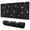 Black Star Moon, variant on Long Mouse Pads for Desk,Black Dancing Skeleton Pattern Desk Mats on Top Of Desks, Desk Mouse Pad Extra Large with 3mm Non-Slip Base and Stitched Edge for Gaming,Office,Work,Home 31.5"x11.8"