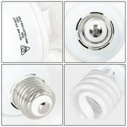 ECOSUB 100W Reptile Heat Lamp Bulb, and 26W UVB 10.0 Reptile Spiral Compact Light, Combo Pack