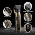 thumbnail image 7 of Savage Professional Hair Clippers for Men, Diamond-Like-Carbon Fixed Blade, Ceramic Moving Blade, Zinc Alloy Body, 180 Minute Runtime, LCD Screen, 7500/9000 RPM Settings, 4 Adjustable Cutting Lengths, 7 of 7