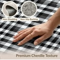 thumbnail image 6 of ODIKA Farmhouse Border Bathroom Checked Plaidcircle Plaid Fabric Checkered Playful Stain Resistant Low Profile for Dorm Room, Small Living Apartment, 6 of 7
