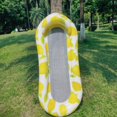 thumbnail image 2 of Silla de piscina flotante inflable Cama flotante inflable de PVC Hamaca inflable de limón Hamaca flotante con cabecero Boyas y colchón Tumbona flotante para piscina JM MX-0136737FYD, 2 of 3
