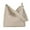White, variant on ZTTD Pu Women Fashion and Casual Bag Shoulder Bag Car Sewing Solid Tone Tote Bag Casual Crossbody Bag