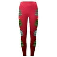 thumbnail image 4 of MKLEKYY Pantalones deportivos para mujer, leggings con estampado navideño para mujer, leggings de ejercicio para fitness, pantalones de yoga 2591, 4 of 4