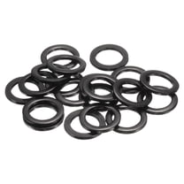 20 Pcs M12 Stainless Steel Flat Washers, 20mm Outer Diameter Metal Flat Washer for Screws and Bolts, Black Finish