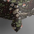 thumbnail image 3 of Brown Mushroom Daisy Dark Pattern Rectangle Tablecloth 60"x102",Waterproof Polyester Rectangle Table Cloth, Wipeable Spillproof Polyester Tablecloth for Dining, Camping, Indoor and Outdoor, 3 of 5