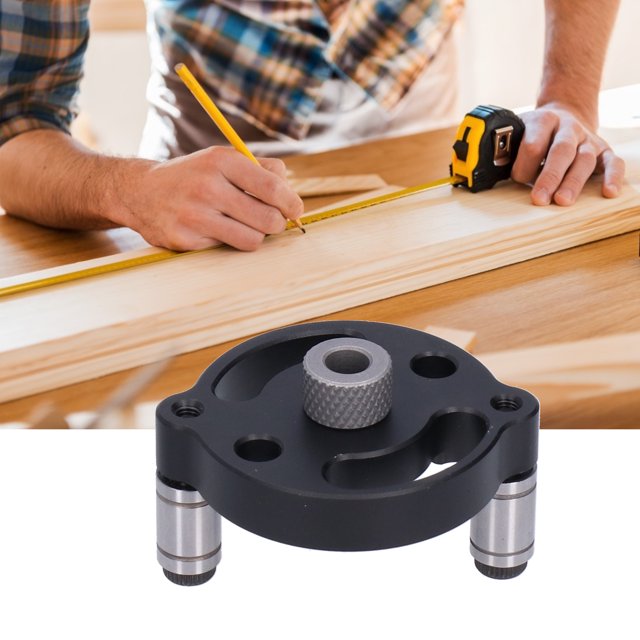 Hole Puncher Fixture, Doweling Jig Locator Self-Adaptive Center Drill Guide Hole Puncher For Crafts DIY Carpentry Tools For Go To School For Go To Work