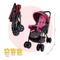 thumbnail image 5 of Carriola Trendy Kids Sonic Reversible Rosa Conejo, 5 of 5