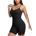 thumbnail image 2 of Viluyesy Womens Shaper Bodysuit, Seamless Tummy Control Scoop Neck Tight Fit Yoga Trainer Shapewear Black M, 2 of 6