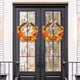 thumbnail image 5 of Compre 2 y consiga un 10% de descuento Halloween Wreath Bell Wall Hanging Ghost Face Maple Leaf Decoration, 5 of 5