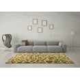 thumbnail image 3 of Ahgly Company Indoor Rectangle Abstract Brown Contemporary Area Rugs, 2' x 4', 3 of 4