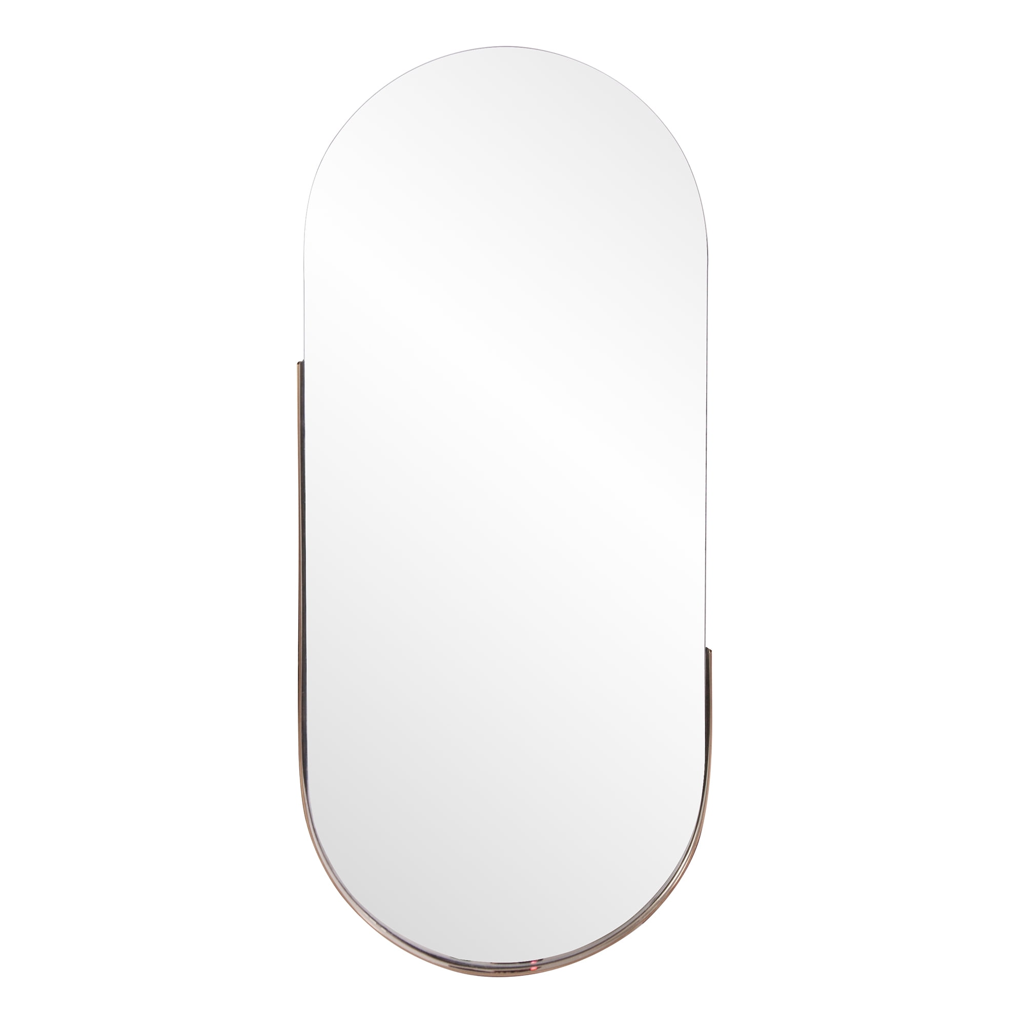 Tyler Dillon Dante Rose Gold Oval Wall Mirror - Rose Gold