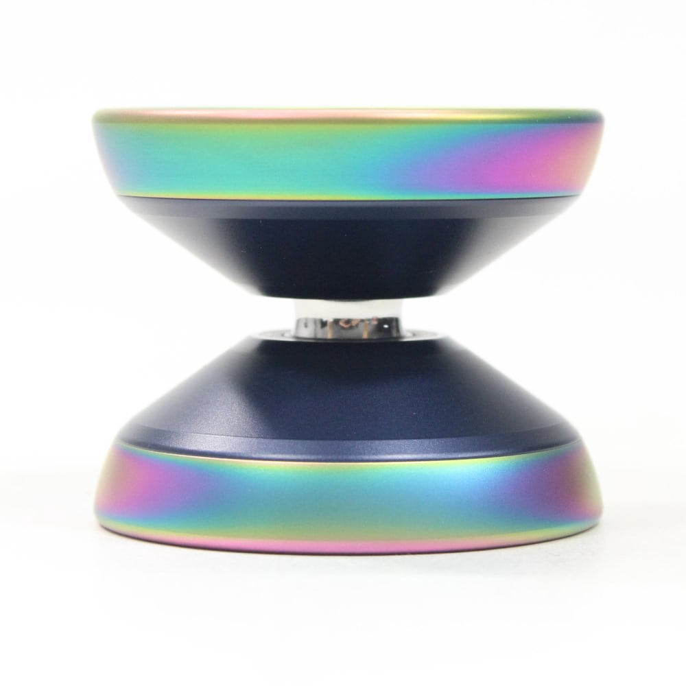 C3yoyodesign Socius Yo-Yo - Bi-Metal - Shion Araya Signature YoYo (Midnight Blue with Rainbow Rim)
