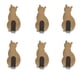 thumbnail image 1 of Ganchos de pared adhesivos para decoración del hogar | Ganchos metálicos con forma de mascota, sin taladro | Capacidad de peso: 900 g | 7,6 cm de alto | Juego de 6 en dorado, negro o oro rosa, 1 of 2