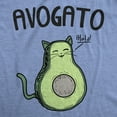 thumbnail image 2 of Womens Avogato Funny T shirt Avocado Cat Cute Face Graphic Novelty Tee for Girls Womens Graphic Tees, 2 of 8