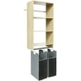 thumbnail image 5 of Easy Track 680139-TR Hamper Closet Kit - Truffle, Wood, 5 of 6