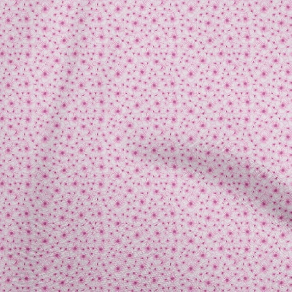 oneOone Cotton Poplin Fuschia Pink Fabric Florals Diy Clothing Quilting Fabric Print Fabric By Yard 56 Inch Wide