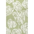 thumbnail image 3 of JONATHAN Y HAWAII 5 x 8 Area Rug, Tobago Two-Tone Monstera Leaf - Light Green/Ivory, HWC100D-5, 3 of 8