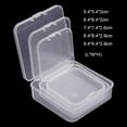 thumbnail image 2 of 5 Sizse Fishing Tools Accessories Sundries Organizer Square Small Items Case Transparent Storage Box Jewelry Beads Container Packing Boxes 7.4X7.4X2.6CM, 2 of 8
