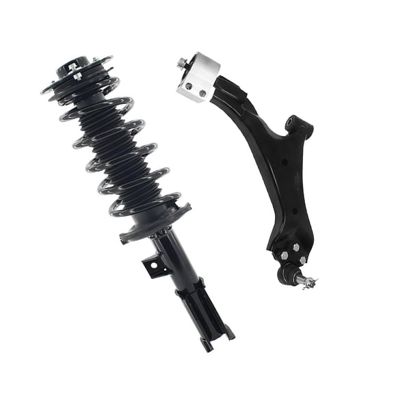 Front Right Lower Control Arm Ball Joint-Quick Complete Strut-Coil Spring Assembly For 2010-2017 GMC Terrain w/ 19 inch Wheels