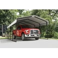 thumbnail image 1 of Arrow Black/Eggshell Steel Carport, 1 of 8